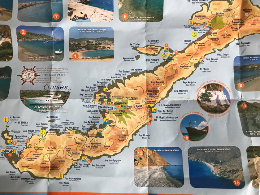 Amorgos stränder, beaches amorous, kykladerna, grekland