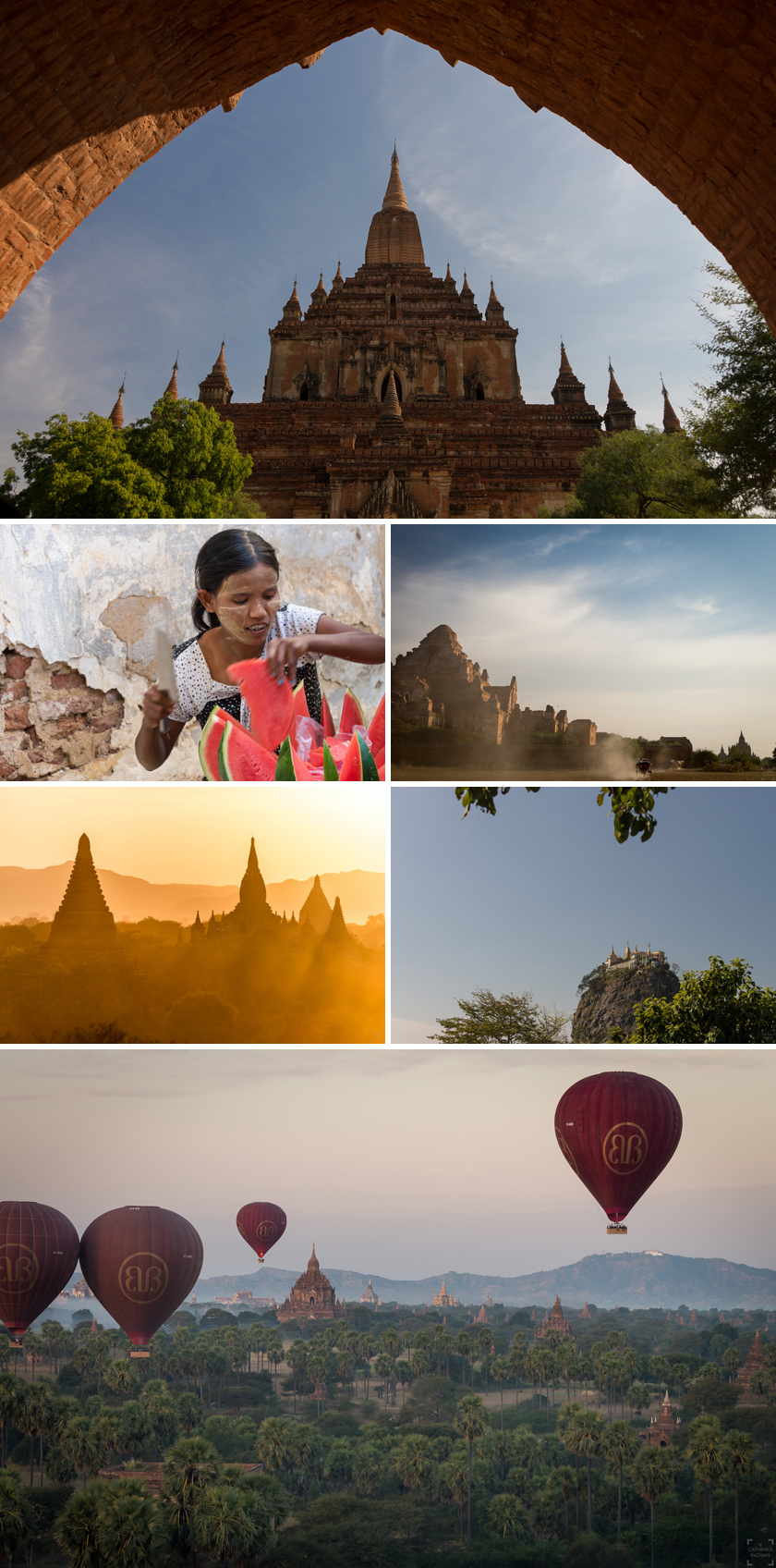Burma resa, Bagan, Ballongflygning Bagan