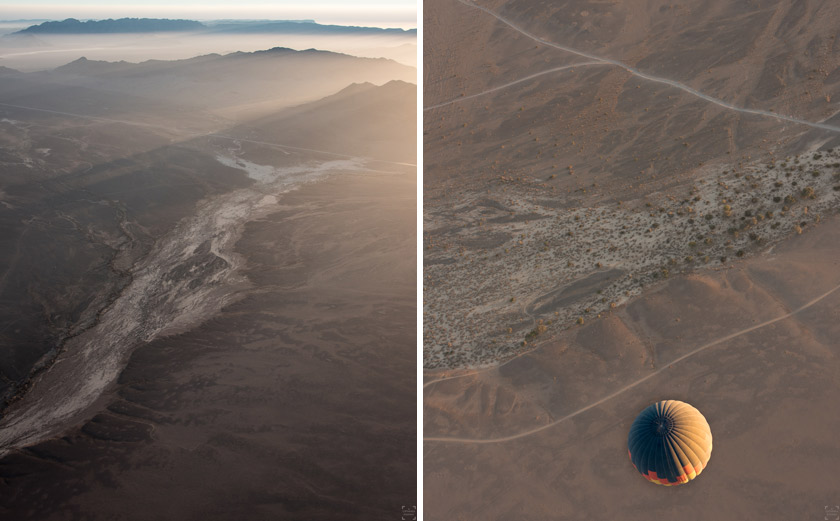 Luftballong i Namibia, Sossusvlei, Namib Nackluft, namib sky balloning
