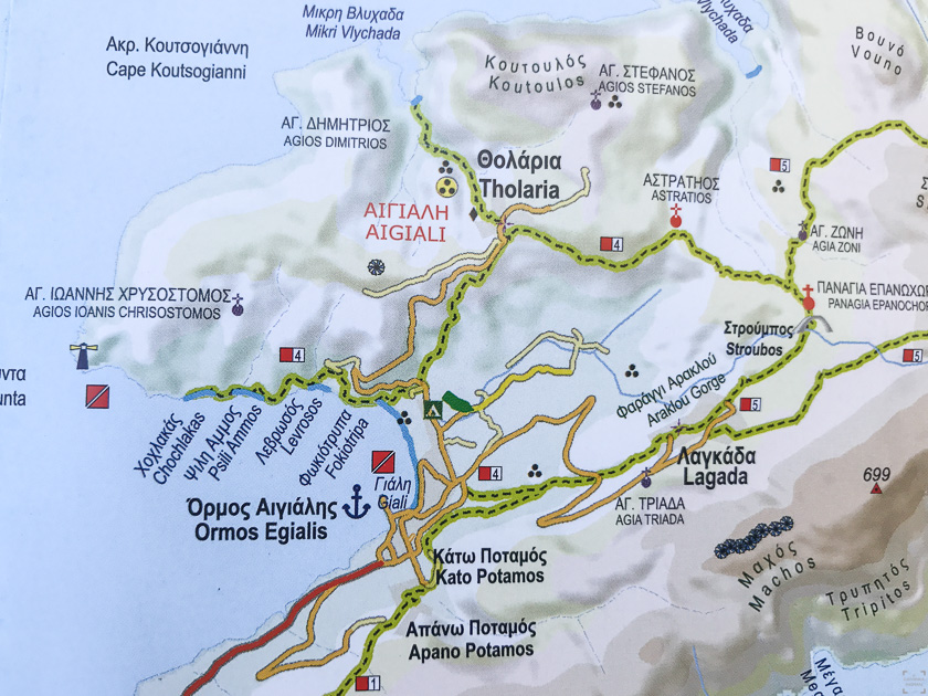 Vandring på Amorgos, Aegali, Kykladerna