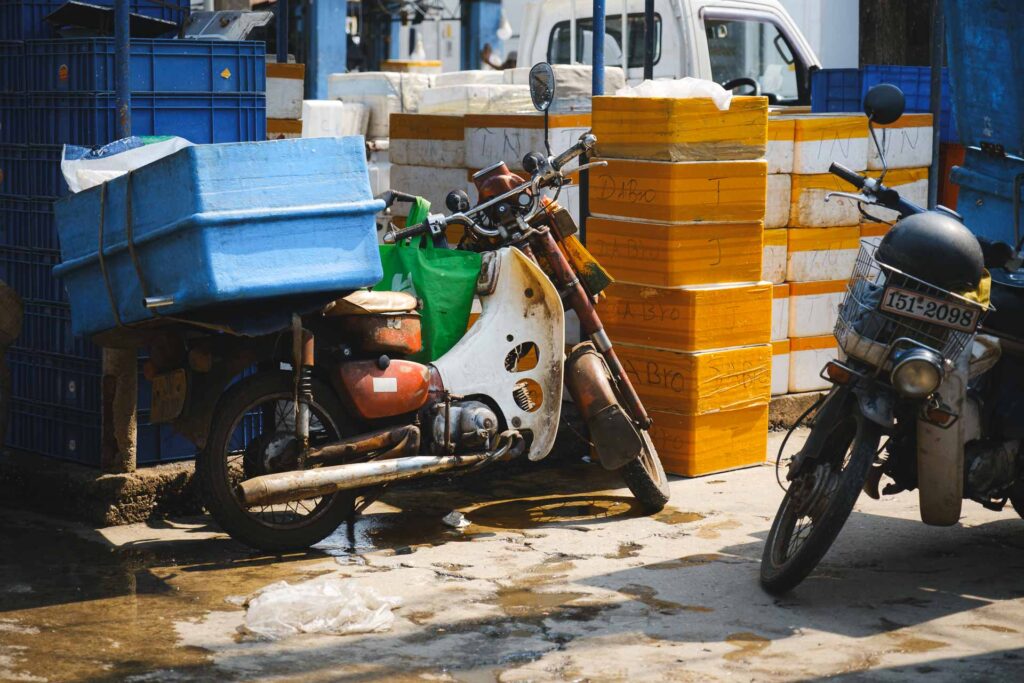 Negombo fiskmarknad, Sri Lanka