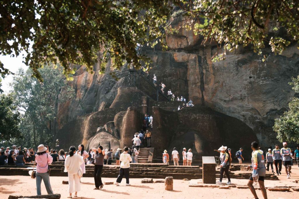 Lejonklippan, Sigiriya, ett välbesökt turistmål och världsarv